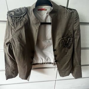 Alice + Olivia | Blazer with Chain Epoulettes